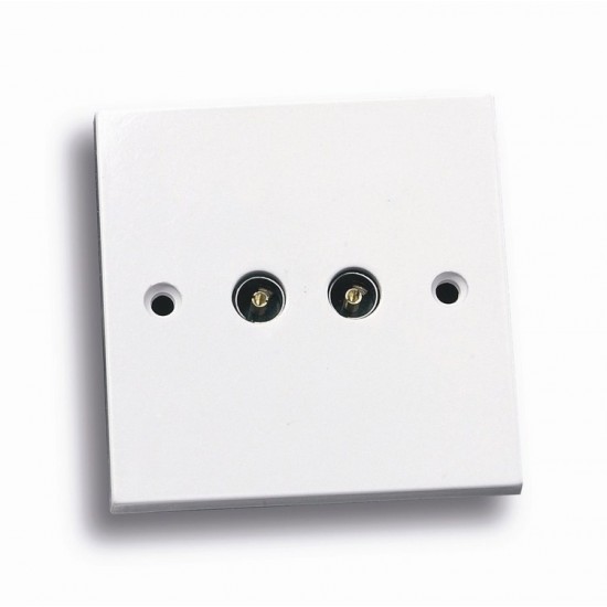 2 GANG TV COAX OUTLET ARCTIC EDGE