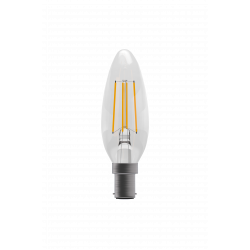 CLEAR FILAMENT 4 WATT CANDLE SBC DIMMABLE