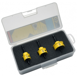 C.K SHEET STEEL HOLESAW SET 3PCS