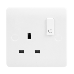 Click CMA30035 Click Smart Plus Polar White 1 Gang 13A Smart Switched Socket Outlet