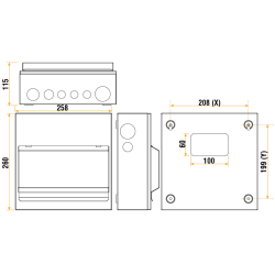 Click CUEB10MSSP7 Con Unit 7 Way Str