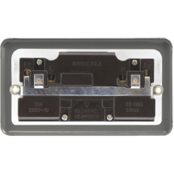 Click DPMB536BK Socket DP 2G Swd 13A MB