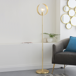 Hoop Floor Light Brass