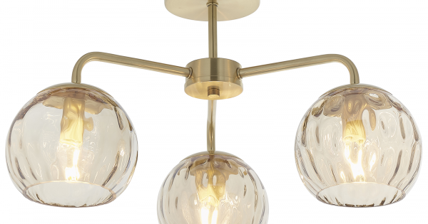 Dimple Ceiling Light Brass