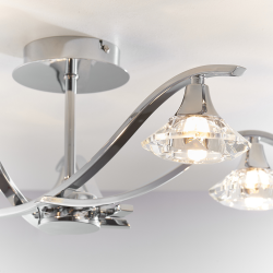 Endon LANGELLA-5CH Clg Light & G9 5x33W
