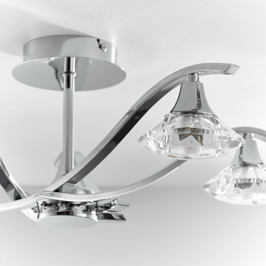 Endon LANGELLA-5CH Clg Light & G9 5x33W
