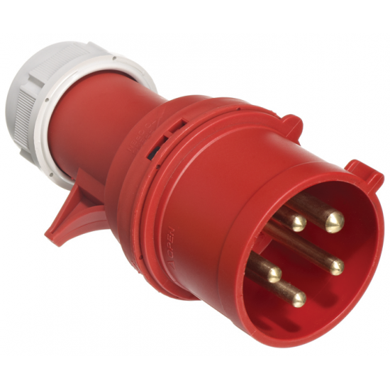 Red 16A 3P+E 415V Plug