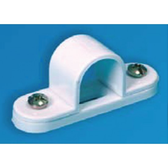 20mm White PVC Conduit Spacer Bar Saddle
