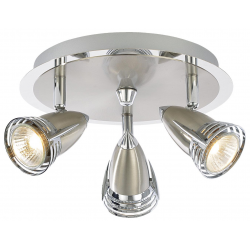 GU10 3 SPOT FITTING SATIN NICKEL ELARA