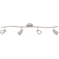 GU10 4 SPOT FITTING SATIN NICKEL ELARA