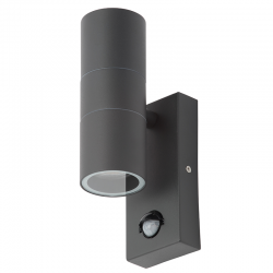 LETO UP/DOWN WALL PIR LIGHT ANTHRACITE
