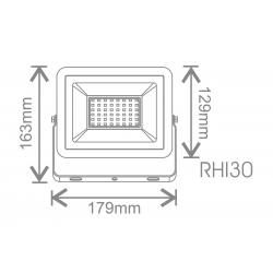 Rhine 3 Flood Light 30W 110&deg; SCT