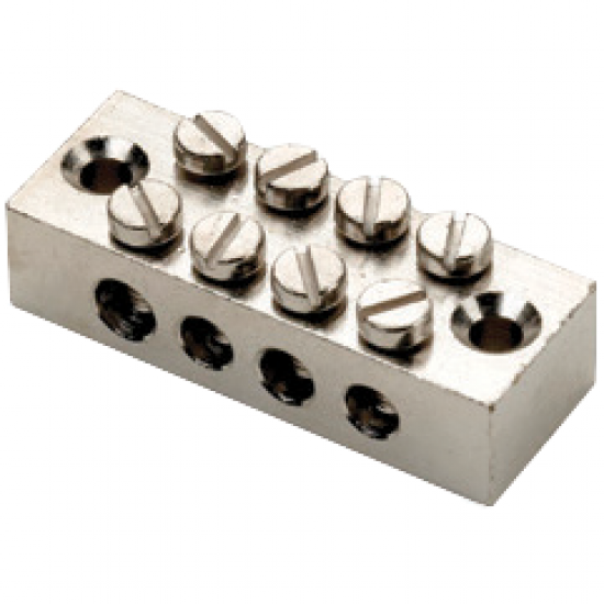 4 Way Brass Earthing Terminal Block