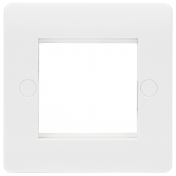 1 GANG 2 MODULE EURO PLATE MEDIAN