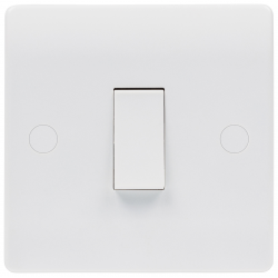 1 GANG INTERMEDIATE SWITCH WHITE MOULDED MEDIAN