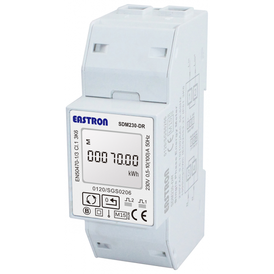 PJW DR2100-2MOD kWh 2 Mod Meter 100A