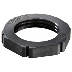 20MM BLACK PVC LOCKNUT