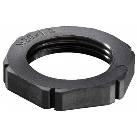 20MM BLACK PVC LOCKNUT