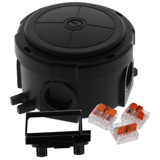 WISKA ROUND COMBI BOX 82x57mm C/W WAGO 221
