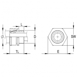 20mm Small Indoor Gland Pack (2 Glands)